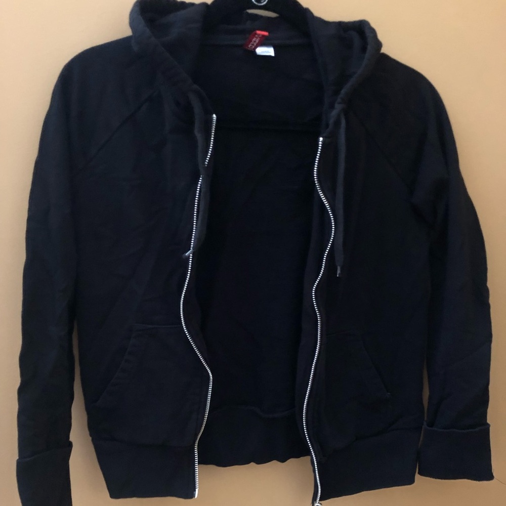Black zip up jacket